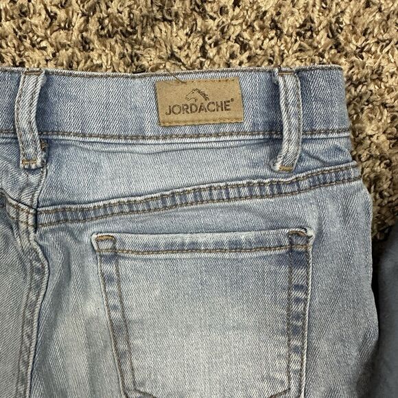Jordache Wonder Nation Girls Set of Two Blue Denim Shorts Sz M 7-8 Distressed - Picture 3 of 9